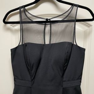 Gorgeous black gown, with sheer top.